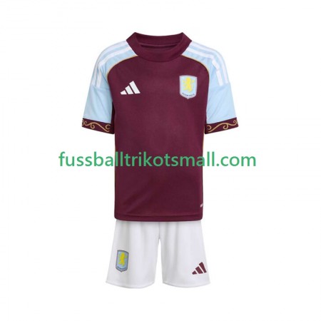 Fußballtrikots Aston Villa Kinder 2025-2026 Kurzarm Heimtrikotsatz kaufen